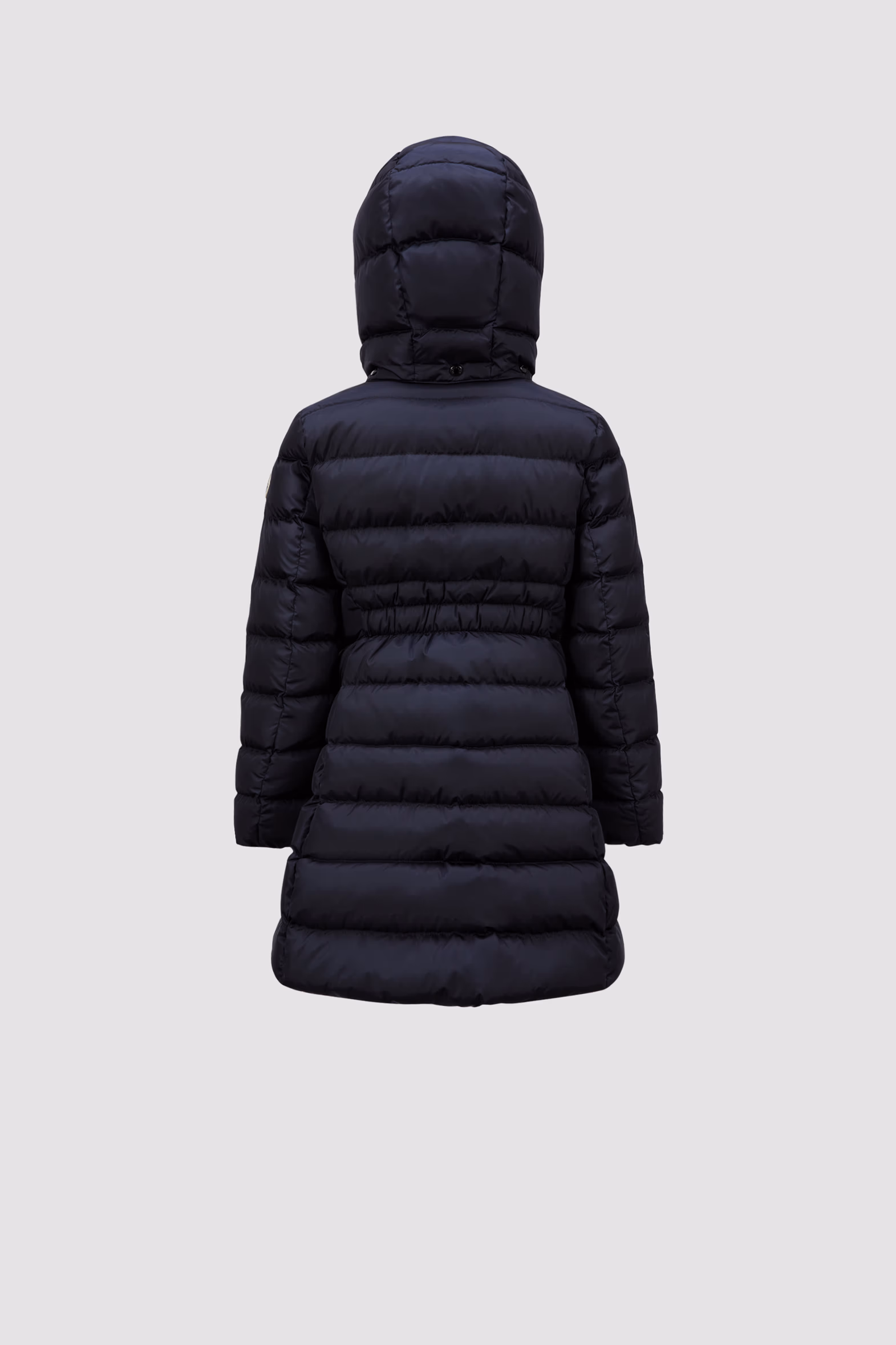 Charpal Hooded Long Down Jacket Girl Night Blue Moncler 2